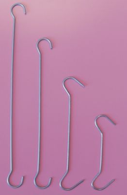 Double ended metal hooks